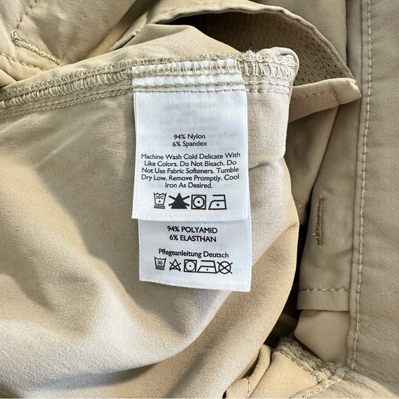 Eddie Bauer Travex Cargo Shorts Travel Men's Size 34 Khaki Cotton Hiking NWOT - Picture 4 of 7